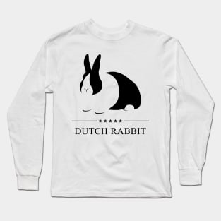 Dutch Rabbit Black Silhouette Long Sleeve T-Shirt